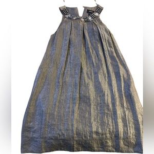 Women’s sleeveless studded evening dress